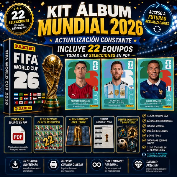 Kit album Mundial 2026