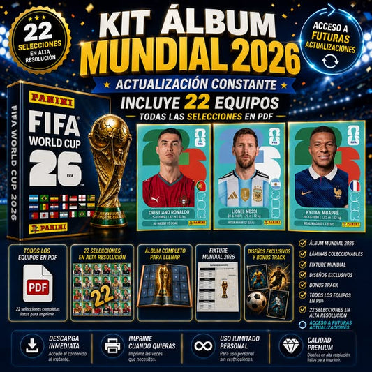 Kit album Mundial 2026