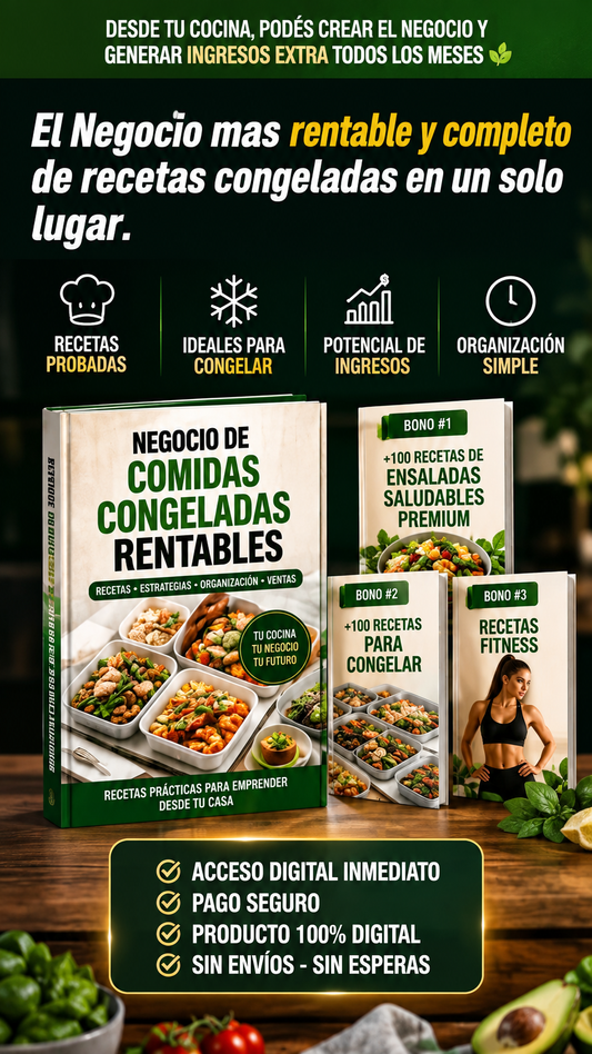 El negocio mas Rentable de recetas saludables 💲💲💲